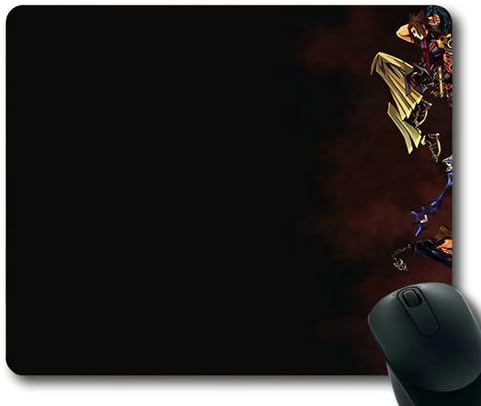 Popular Custom Designed Gaming Mouse Pad With Kingdom Hearts Non-Slip Neoprene Rubber Standard Size 9 Inch(220mm) X 7 Inch(180mm) X 1/8(3mm) Mousepad