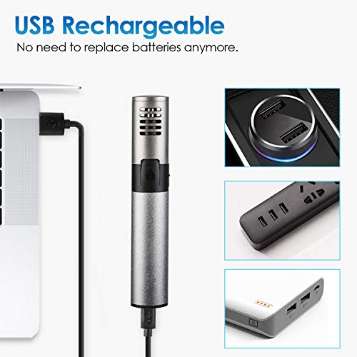 Rifinitore Naso e Orecchie Ricaricabile, Flagicon Taglia Peli Naso Nose Trimmer Elettronico Rifinitore di Precisione Indolore per Sopracciglia per Uomini e Donne, Include la spazzola per pulizia