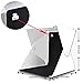 Emart Upgraded 40 LED Foldable & Portable Photo Lighting Studio Shooting Tent Box Kit Include White/Black Background, USB Cable, Adjustable Tripod Stand Holder for iPhone