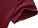 HUHOT Sundresses for Women Casual Summer Short Sleeve Round Neck Floral Casual Skater Dress (Burgundy, Small)