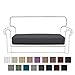 Easy-Going Stretch Loveseat Cushion Cover Sofa Cushion Furniture Protector Sofa Seat Sofa Slipcover Sofa Cover Soft Flexibility with Elastic Bottom(Loveseat Cushion, Dark Gray)