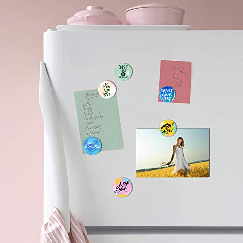 image for Cosylove 16pcs Letter Refrigerator Magnets, Crystal Glass Fridge Magne