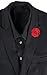 Flairs New York Gentleman's Essentials Premium Handmade Flower Lapel Pin Boutonniere (Pack of 1 Pin, Fairway Green Begonia)