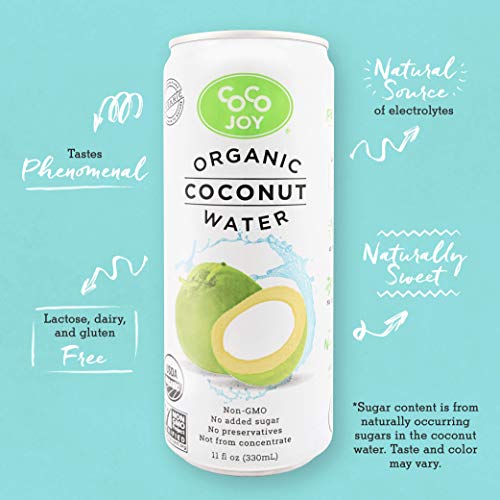 CoCo Joy All Organic Coconut Water, Natural and Fresh, NutrientRich
