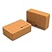 Mandelbrot X Yoga Block | 2-Pack Cork Blocks Eco Friendly, Sustainable, Slim Design for Yoga, Pilates, Strength, Balance, and Flexibility - 3 in x 6 in x 9
