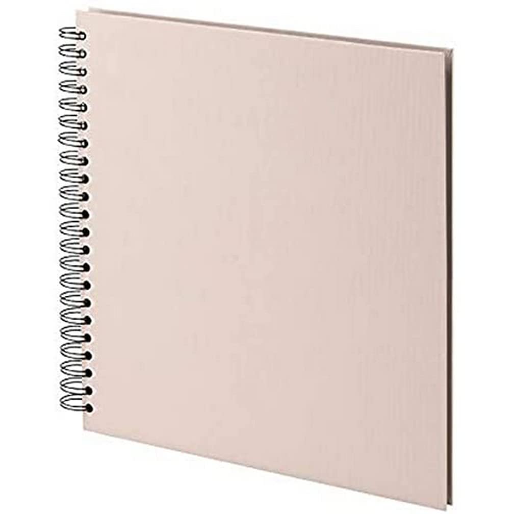 Rössler Papier 1329452587 - S.O.H.O. Wire-O fotoalbum 290 x 290 mm, 60 zwarte pagina's, Powder, 1 stuk