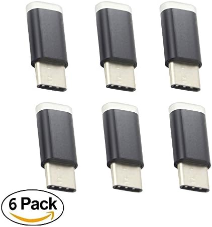 USB Type C to Micro USB Converter Adapter for Samsung Galaxy S8, New Macbook, Pixel XL,Nexus 5X, 6P, LG G5,G6 V20 Nintendo Switch (6PCS)