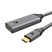 USB C to HDMI Adapter [4K@60Hz], iVanky [Aluminum Shell, High Speed] USB Type-C to HDMI Adapter Thunderbolt 3 Compatible for MacBook Pro 2018/2017, Samsung S10/S9/S8, XPS 15/13, Surface Book 2, Gray primary