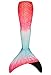 Fin Fun Limited Edition Mermaid Tail for Swimming for Girls and Kids with Monofin, 12, Bahama Blush
