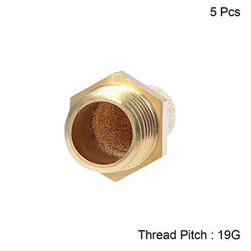 1 uxcell+Sintered+Exhaust+Muffler+Protruding