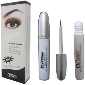 Happy Paris Eyelash Eye Lash Eyebrow Brow Enhancer Enhancing Lengthening Growth Serum Make Up For Full, Long, Thick, Soft, Darker, Natural Eyelashes Lashes 5ml