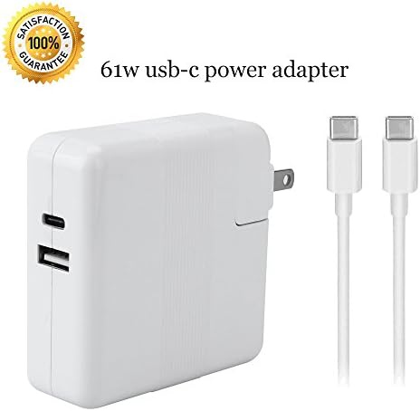MSH MINGSHENGHUI 61W USB-C Power Adapter for Apple MacBook Pro 13 Inch,With USB-C to USB-C Charge Cable