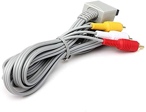 AV Cable for Wii Wii U, AV Cable Composite Retro Audio Video Standard Cord for Nintendo Wii Wii U - Thumbnail 4