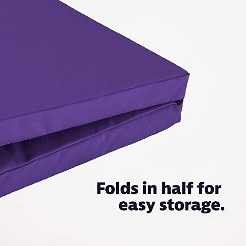 We Sell Mats Bi-Folding Gymnastics Crash Landing Mat Pad, Safety for Tumbling, Back Handspring Training and Cheerleading, 4 ft x 6 ft x 2 Inch Thick - Thumbnail 5
