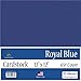 Royal Blue Cardstock - 12 x 12 inch - 65Lb Cover - 25 Sheets - Clear Path Paper