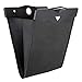 Syntus LED Car Trash Can Waterproof Garbage Bag Artificial Leather Storage Pocket Leak Proof Reusable Back Seat Hanging Auto Garbage Can Suspended Folding Magnetic Adsorption (Black)
