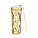 Cupture Crystal Click & Seal Shake Tumbler Cup for Hot or Cold Drinks - 22 oz (Yellow Topaz)