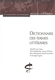 Image de Dictionnaire des termes littÃ©raires (French Edition)