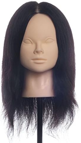 100 人毛 カットウィッグ 練習用ウィッグ 美容師ウィッグ サロン専売品 プロ愛用メイクトレーニングカットマネキン ヘアマネキン カラー可能 多毛量 大放出セール パーマ