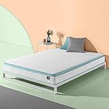 Zinus 8 Inch Mint Green Memory Foam Hybrid Spring Mattress, Twin