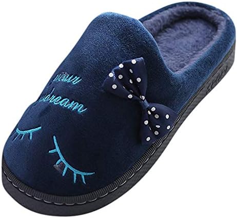 Rawdah Slippers Unicorn Ballet Ballerina Non-Slip Luxury Fleecy Cotton Soft&Lightweight Cozy Micro Skid Ladies Vertical Stripe Shoes