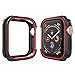 Alritz Compatible Apple Watch Case Series 4 44mm, Shock Resistant Bumper Cover Rugged Protective Case Apple Watch Series 4 (Black Red)