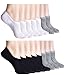 OANANT No Show Socks for Women 9-15 Pairs Cotton Invisible Low Cut Socks with Non Slip Grip