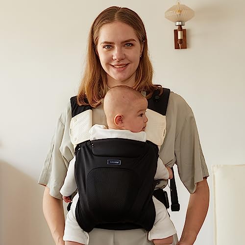 Air Sport New Bebamour Baby Carrier, Black, All Positions