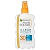 Garnier-Ambre-Solaire-Clear-Protect-Transparent-Sun-Cream-Protection-Spray-SPF30-Non-Greasy-High-Sun-Protection-SPF30-200-ml Garnier Ambre Solaire Clear Protect Sun Cream Protection Spray, SPF30, 200ml