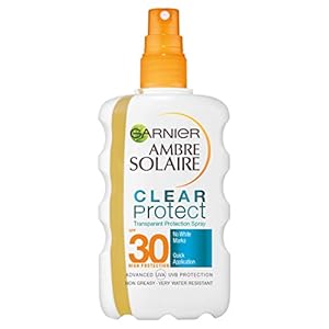Garnier Ambre Solaire Clear Protect Sun Cream Protection Spray, SPF30, 200ml