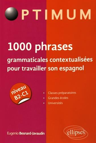 1000 phrases grammaticales contextualisées pour travailler son espagnol : Niveau B2-C1 by 