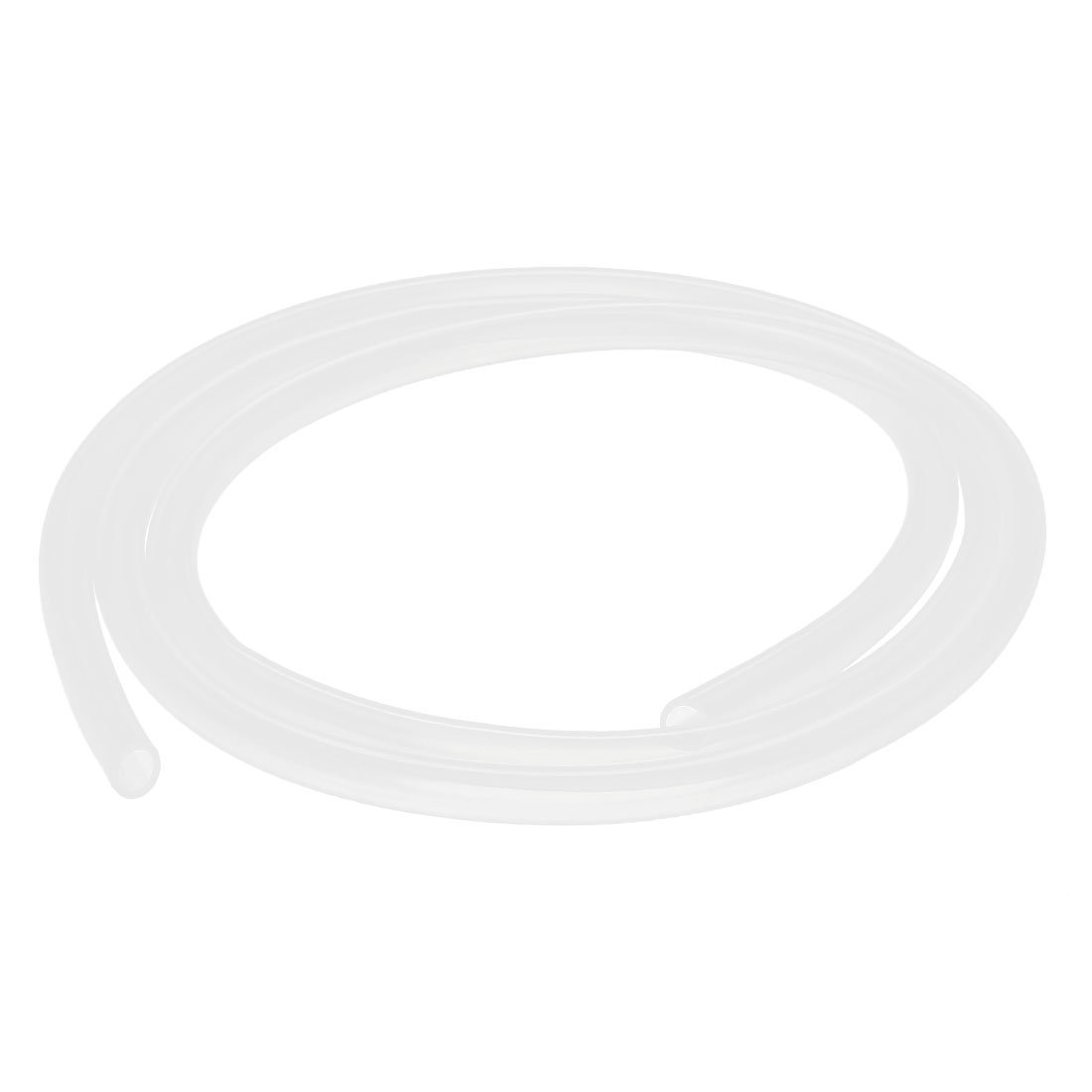 Sourcingmap 5mm x 7mm Silicone Vacuum Transparent Tube Beer Water Air Pump Hose Pipe 1 Meter Long