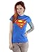 DC Comics Women's Superman Logo T-Shirt,Royal Blue,Small