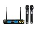 PRORECK MX7-2 Dual Channel Handheld Wireless Microphone System Receiver Karaoke Machine with LCD Display for Party/Wedding/Church/Conference/Speech (607.5 & 658.3MHz)