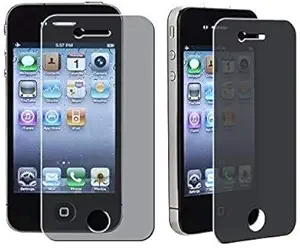 eTECH Collection 1 Pack of Privacy Screen Protectors for Apple iPhone 4/4S AT&T, T-Mobile, Sprint, Verizon - from USA