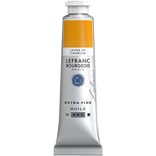 Lefranc Bourgeois 405046 Extra fijne Lefranc olieverf met hoogwaardige kunstenaarspigmenten, lichtecht, verouderingsbestendig - 40ml Tube, Cadmium Yellow