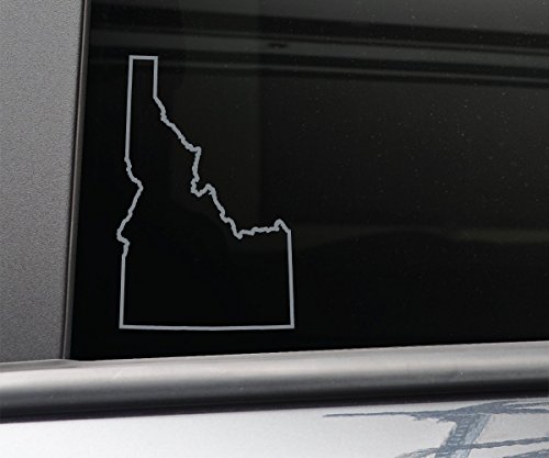 Idaho Vinyl Decal Laptop Car Truck Bumper Window Sticker, 6.25" x 4", Charcoal