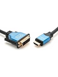 BlueRigger High Speed HDMI to DVI Adapter Cable (6.6 Feet/ 2 Meters)