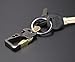 KESTAR Bottle Opener Key Chain, Car Key Chain Key Ring Business Keychain for Men (with 2 Extra Key Rings), Black