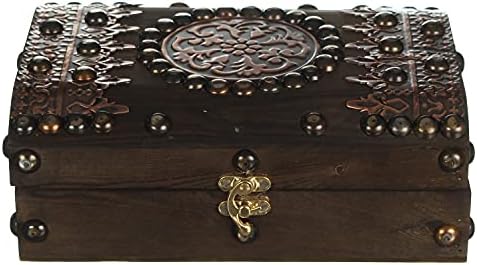 Wooden Metal-Coated Jewelry Box, Brown price in Egypt Amazon