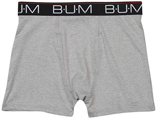 B.U.M. Equipment Boys’ Performance Dri-Fit Compression Boxer Briefs, 3 Pack, Black/Heather Grey/Red, Size X-Small / 4-5' - Thumbnail 2