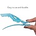 The Hair Shop Shark Clip | Enhanced Croc Crocodile Alligator Grip Clip (2nd Generation) | Sectioning Tool for Women | US Patented | Professional Salon Quality - Made In Korea (10 Pack) (Sky Blue)