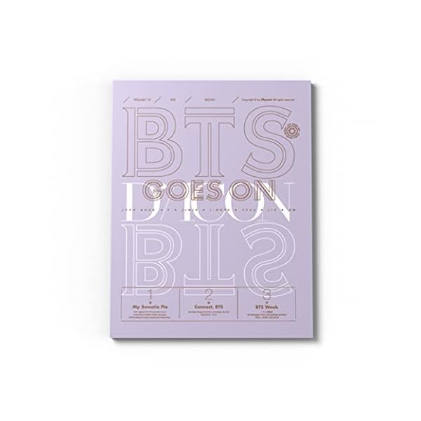[OFFICIAL] DICON BTS GOES ON _ Global Edition (English ver.) p332 magazine + p132 photobook + 8pcs photocards + t-shirt