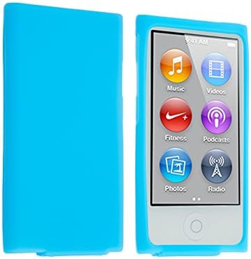 ANiceSeller(TM) Color Silicone Soft Rubber Gel Skin Case Cover for iPod Nano 7th Generation 7G 7 (Sky Blue)
