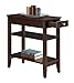 Convenience Concepts American Heritage Chairside End Table with Drawer 23.5