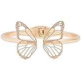 Lucky Brand Women's Open Butterfly Cuff Bracelet, Gold, Unsized