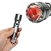 KENO Rechargeable LED Flashlight with 12/24V Car Cigarette Lighter Charge, 300Lumen Outdoor Vehicles Survival Tool, Bright Portable Emergency Car Flashlight/Torch with 16340 Battery Included