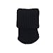 MelonBoat Chair Socks, Furniture Leg Feet Wood Floor Protectors Set, Vertical Knitted, Set of 32 Black