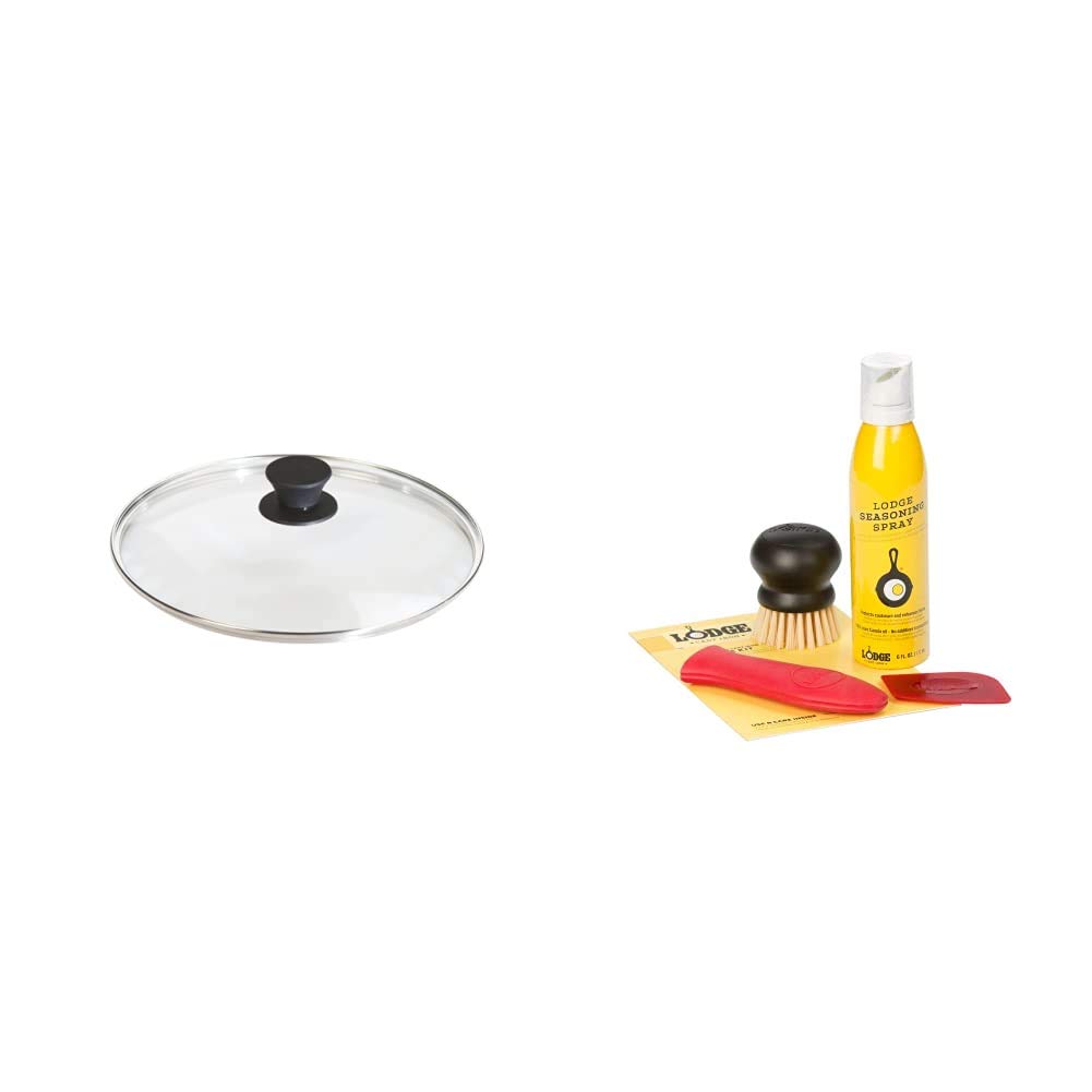 Lodge Tempered Glass Lid (10.25 Inch) - Fits Lodge 10-10.25 Inch Cast Iron Skillets and 5 Quart Dutc