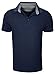 Calvin Klein Men's Solid Pique Polo with Birdseye Collar